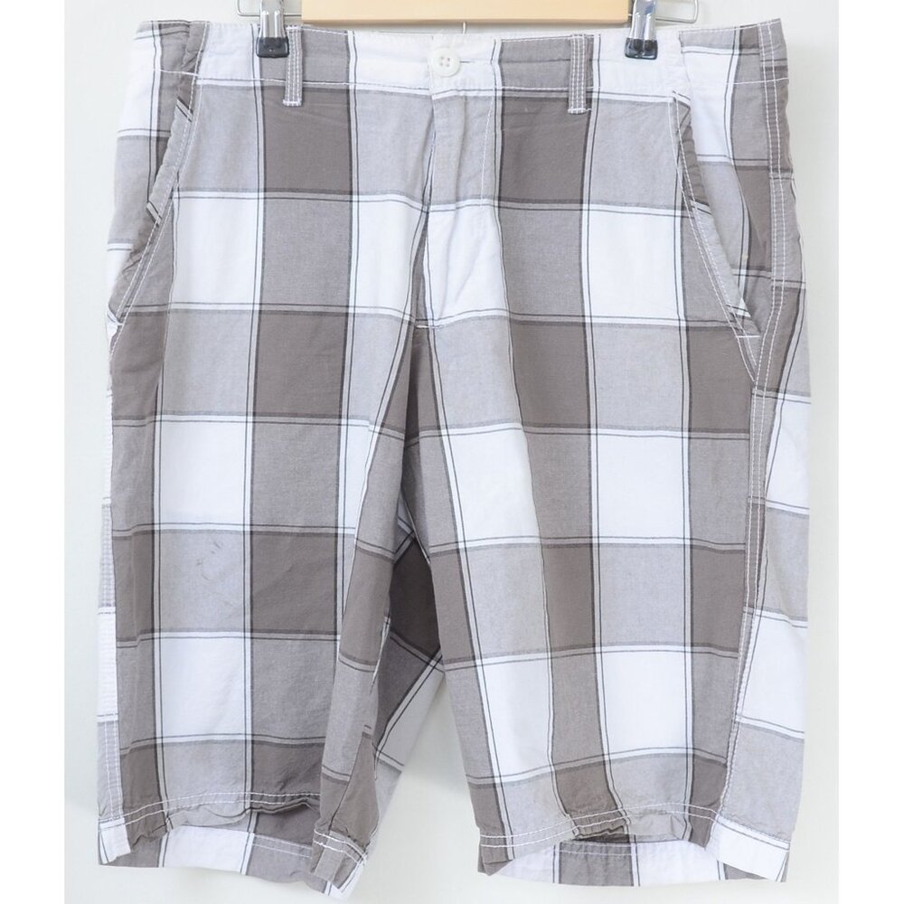 OP Ocean Pacific All Cotton Plaid Men's Shorts size 36